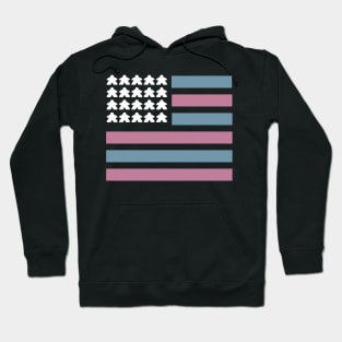 Retro Meeple Flag Hoodie